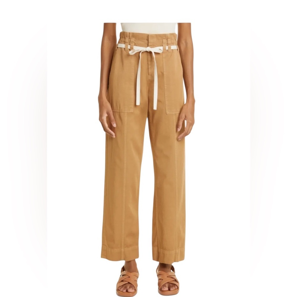 A.L.C. Augusta Wide Leg Pant with White Tie Size 00